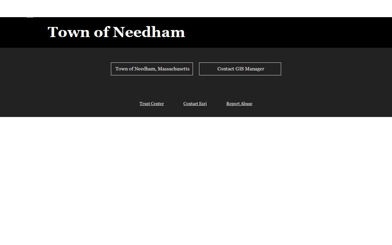 Needham neighbors WebGIS parcel and map viewer entry point